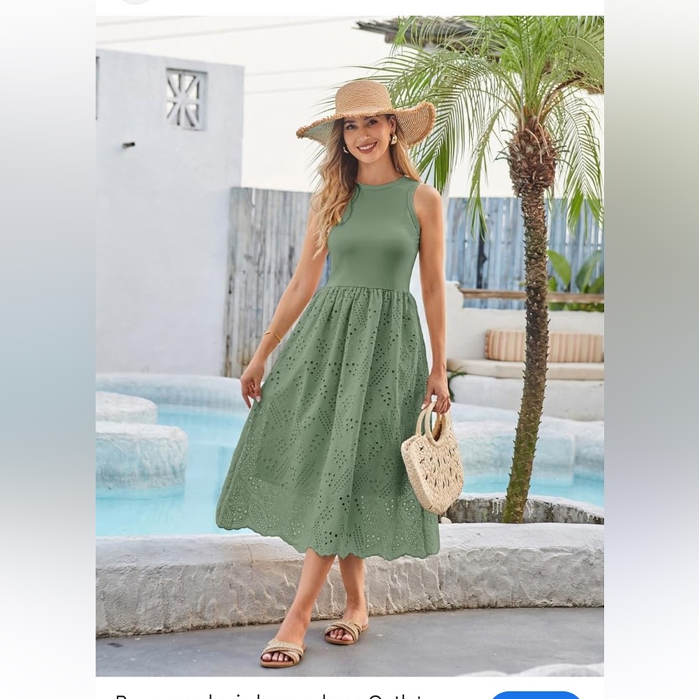 Grace‎ Karin Sage Green Midi Dress